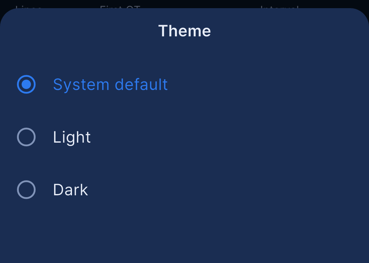 Theme picker